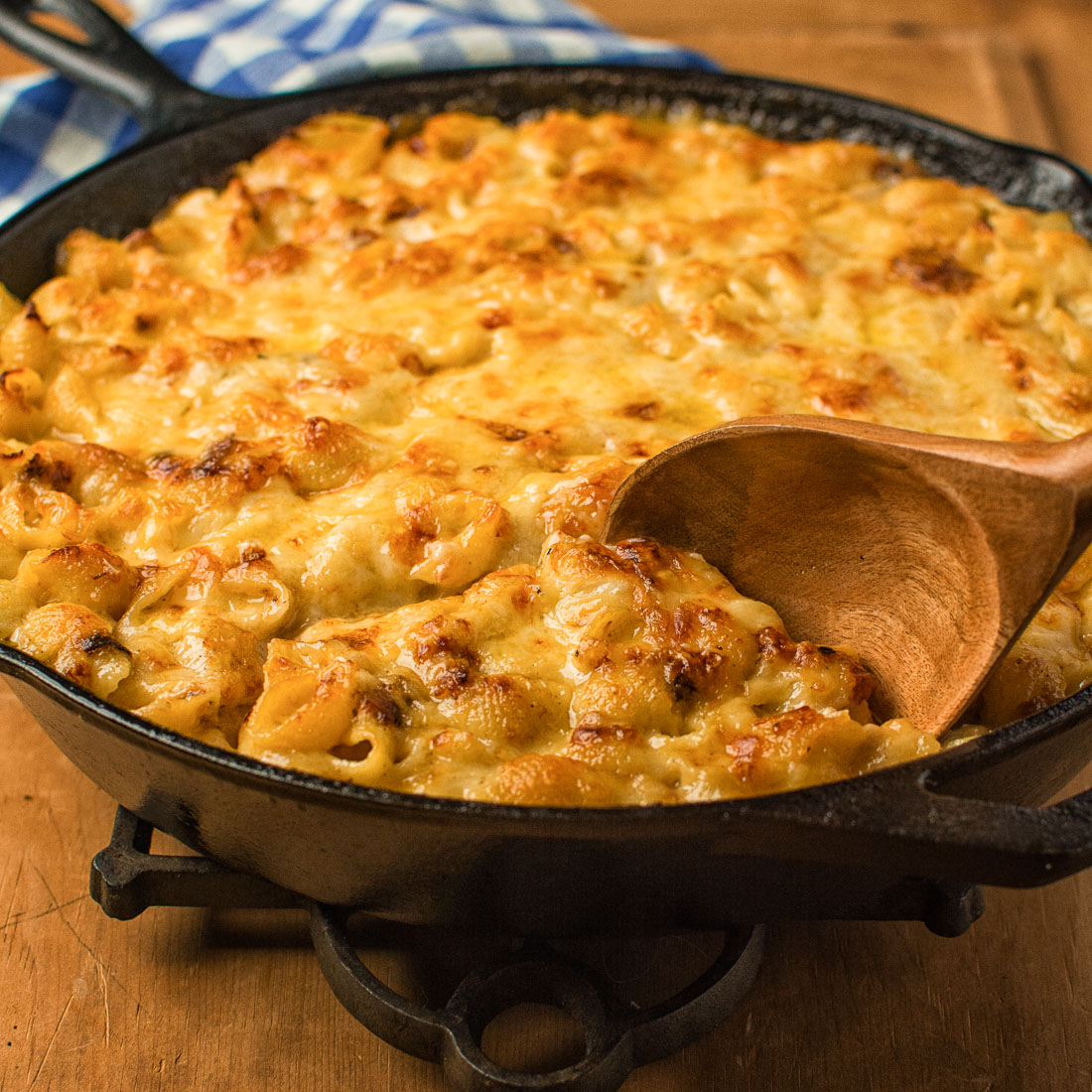 This mac and cheese is so good it will outshine your main courses. Loaded with gruyere and cheddar, it does away with breadcrumbs and other distractions.