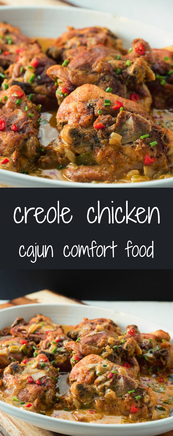 Easy to make - this creole chicken is pure cajun comfort food.