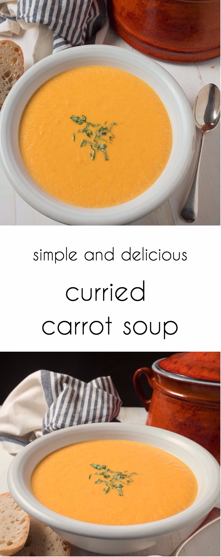 Curried carrot soup for when you want a little bit of exotic at your dinner party.