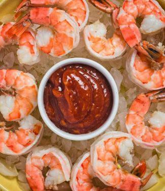 Foolproof shrimp cocktail with homemade cocktail sauce.