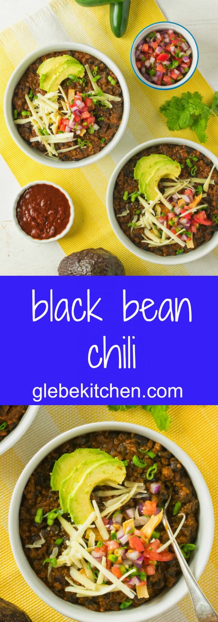 Pork, beef, new mexican red chili powder and fire roasted tomatoes all star in this black bean chili. This chili is for lovers of big flavours!