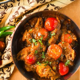 This Indian restaurant lamb curry is loaded with onion, garlic, ginger and spices.