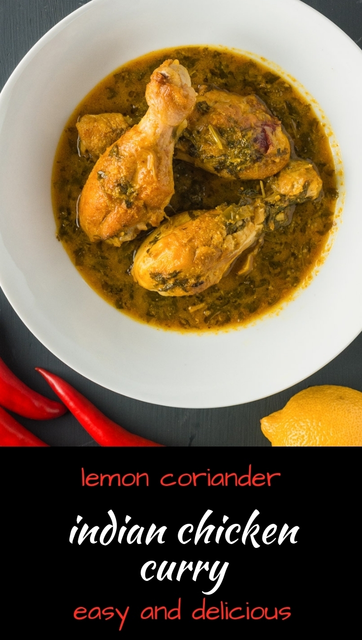 This is an easy and absolutely delicious Indian chicken loaded with lemon and cilantro flavours!