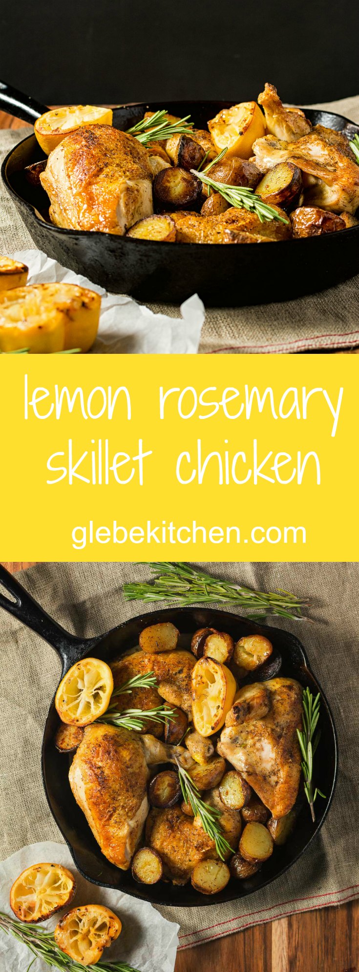 Lemon rosemary chicken. Easy enough for a weeknight dinner but good enough for friends.