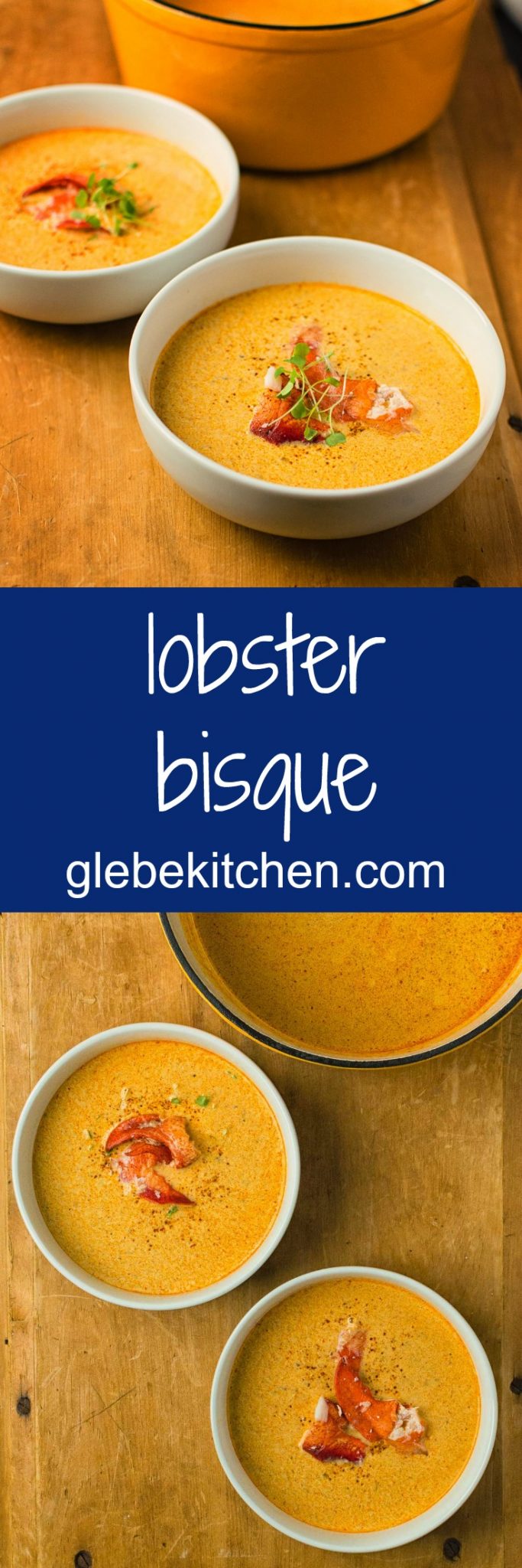 A simpler but deeply satisfying lobster bisque.