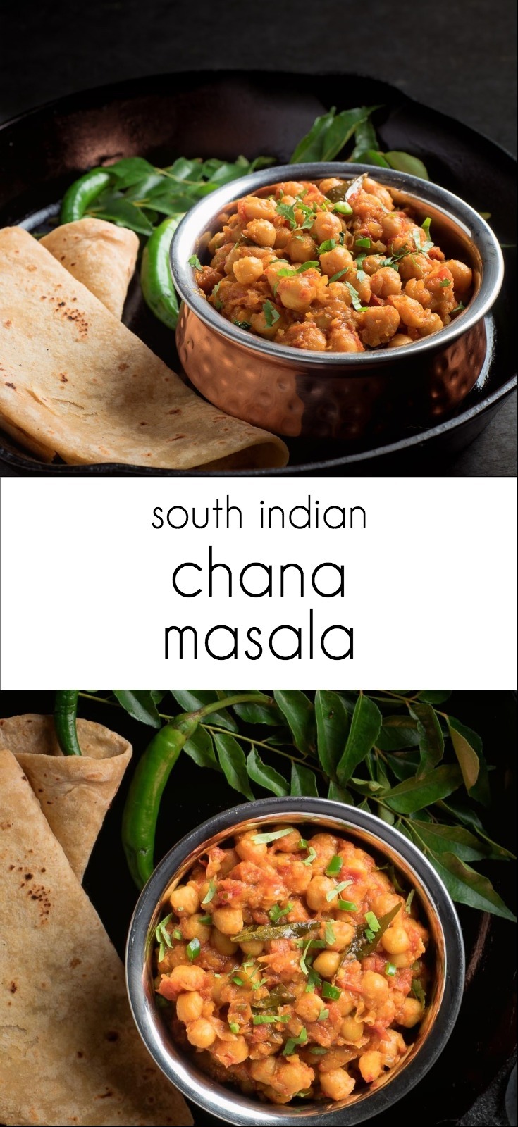 South Indian chana masala - big fresh flavours in this classic Indian chickpea dish.