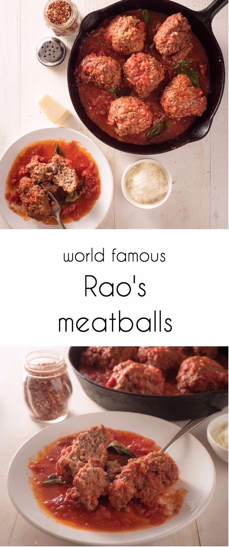 Raos meatballs in marinara are world famous for a reason