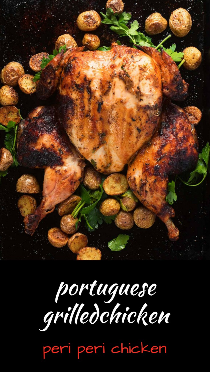 Portuguese chicken or peri peri chicken is one of the great grilled chicken recipes.