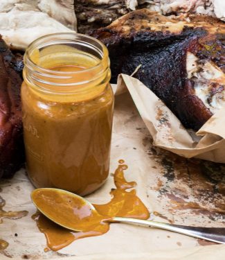 Carolina mustard sauce is the perfect complement to real pulled pork.