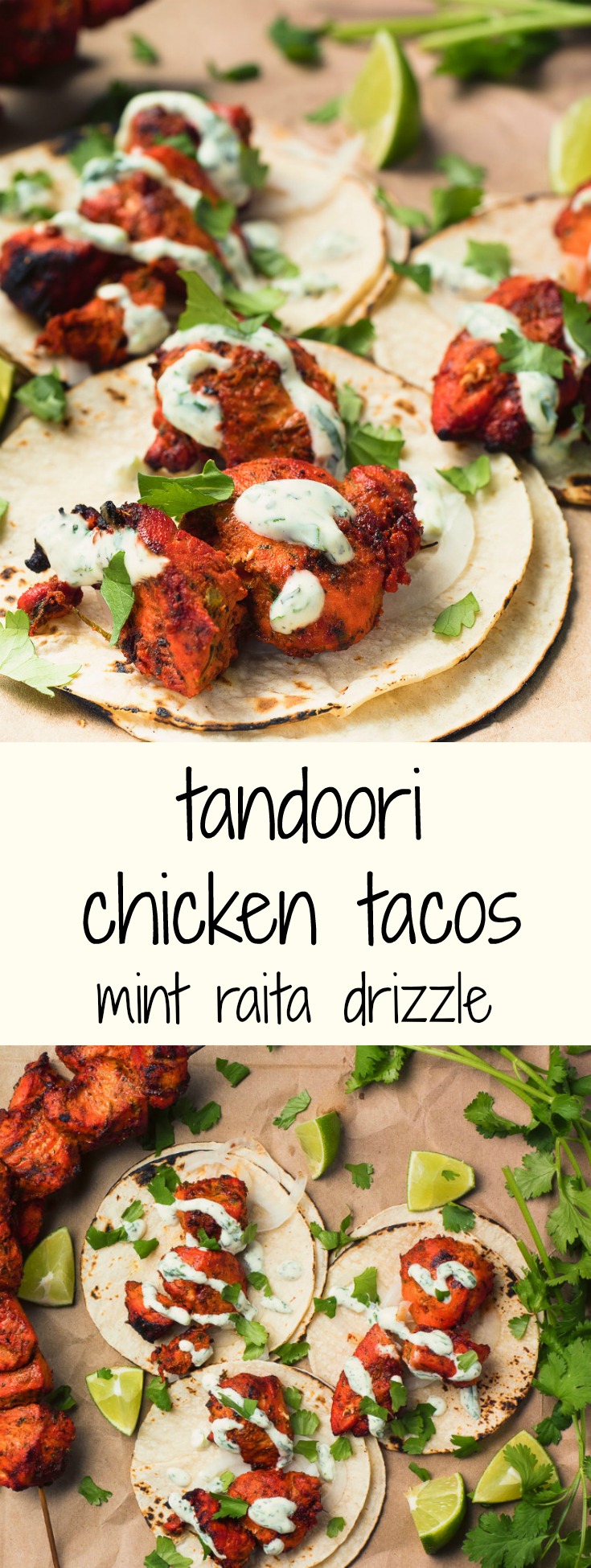 Put an Indian twist on your tacos with tandoori chicken.