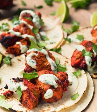 Put an Indian twist on your tacos with tandoori chicken.