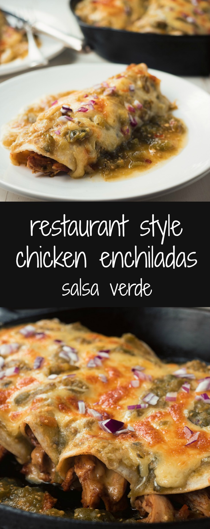 Better than restaurant chicken enchiladas verdes.