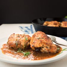 Mexican chicken with roasted tomato salsa is Mexican - upscaled!