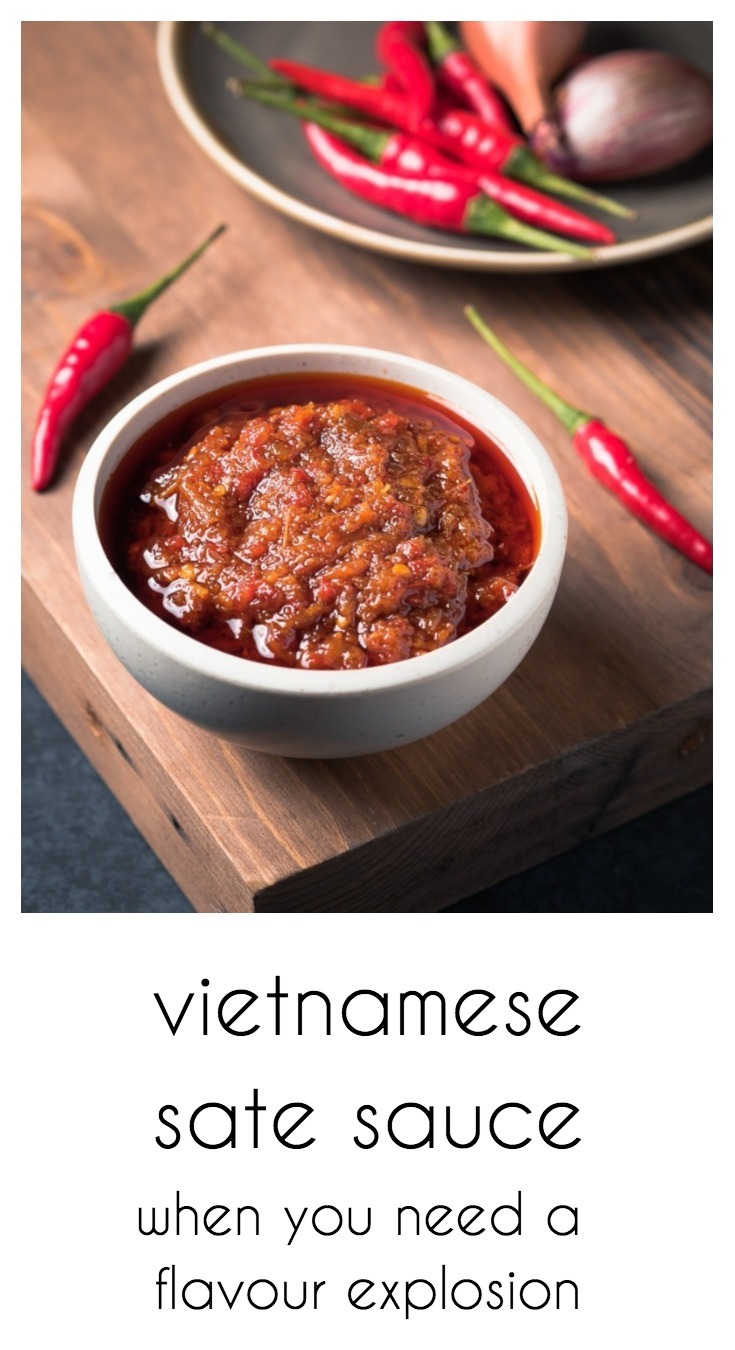 Vietnamese sate is sauce is the thai red curry paste of Vietnam.