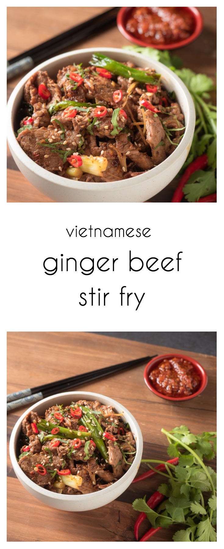 This ginger beef stir fry adds a spicy Vietnamese twist.