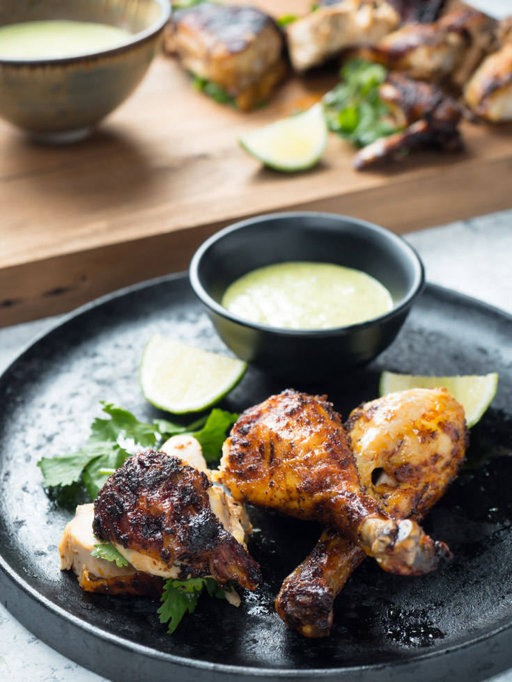 Peruvian chicken black cast iron.