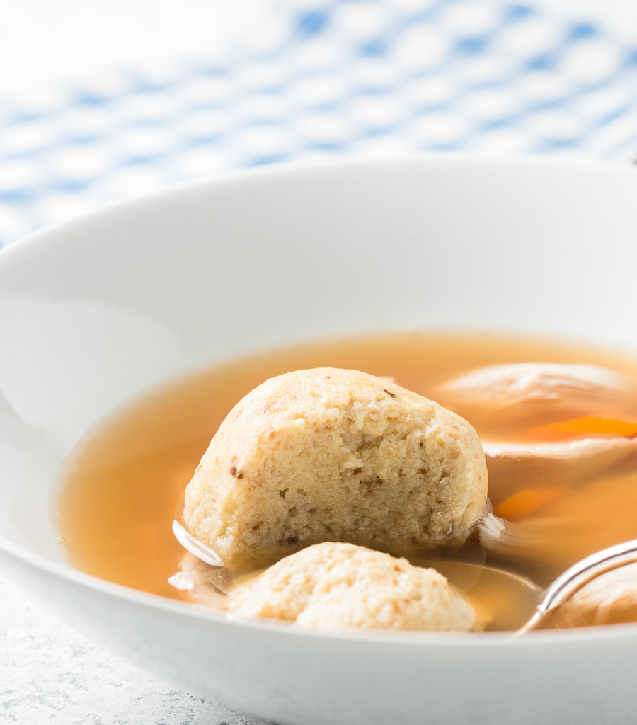 Matzo ball in soup.