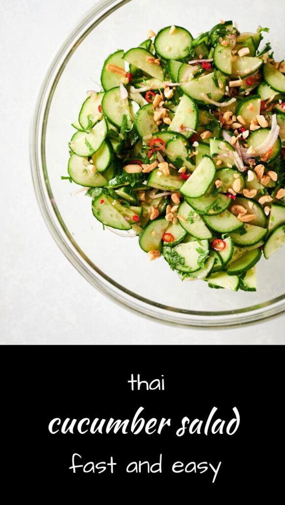 Fast and easy Thai cucumber salad